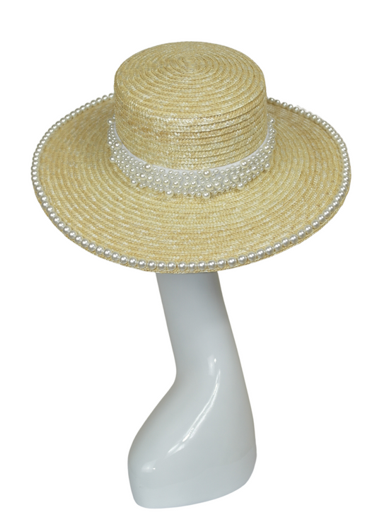 Pearl Straw sun hat for the beach vaccation essential