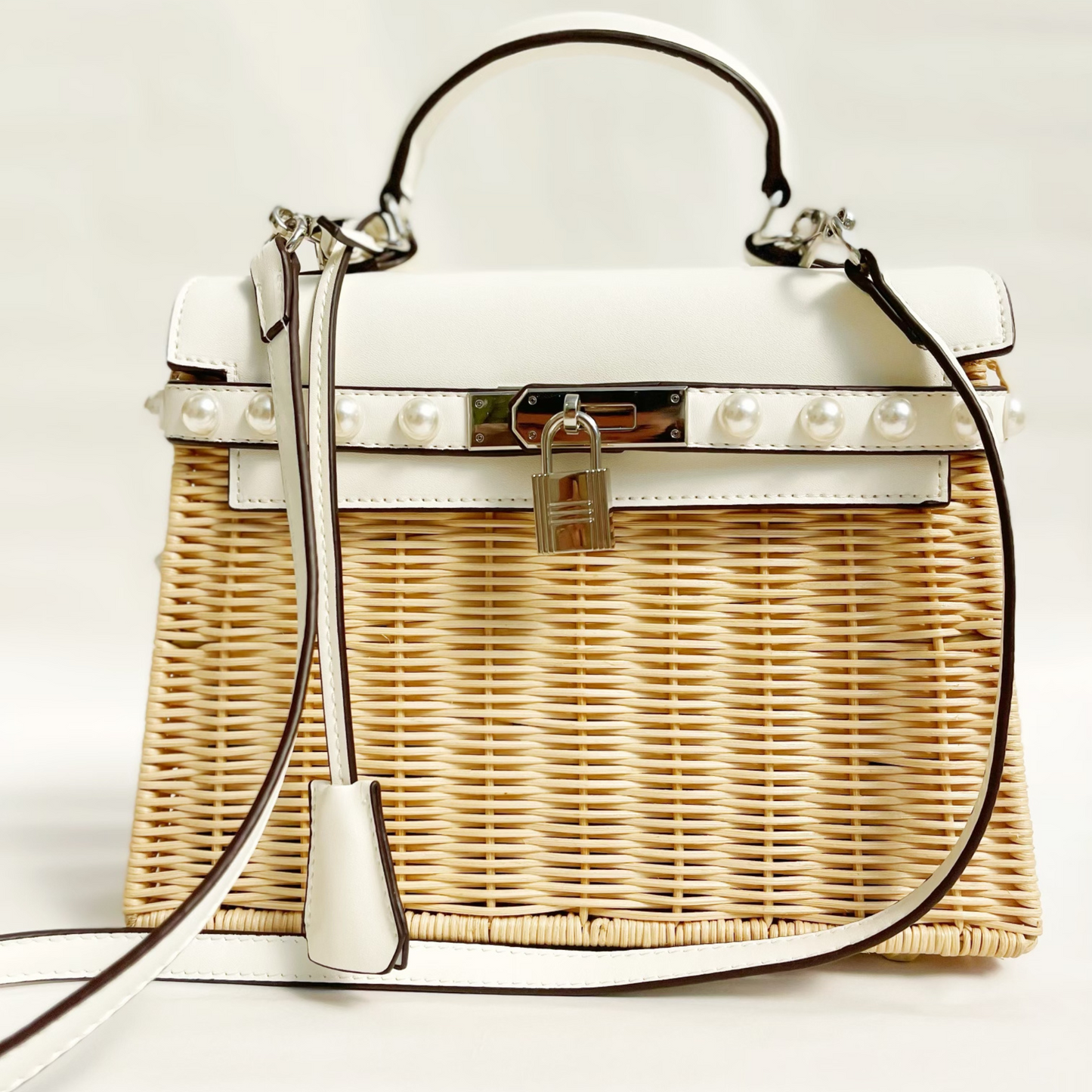 Kelly bag picnic basket Hermes pearl