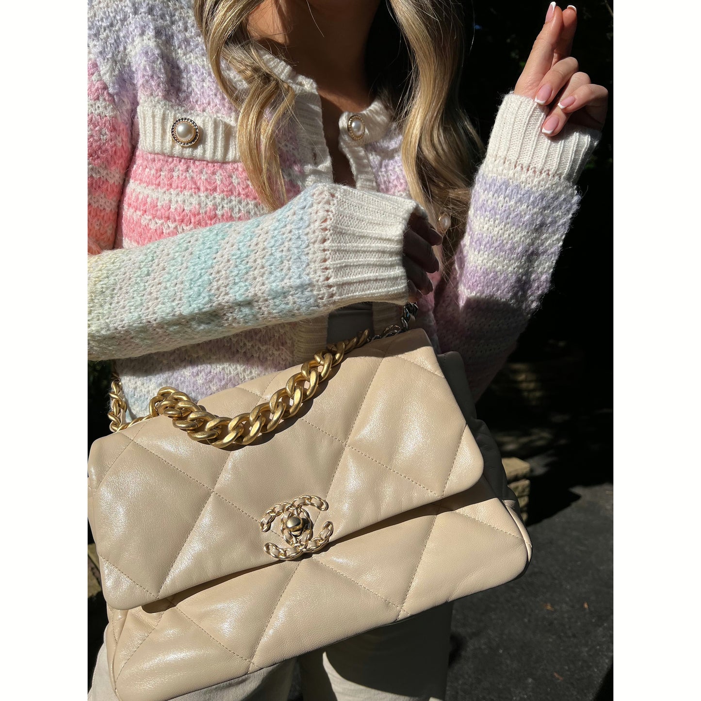 Coco pastel rainbow cardigan
