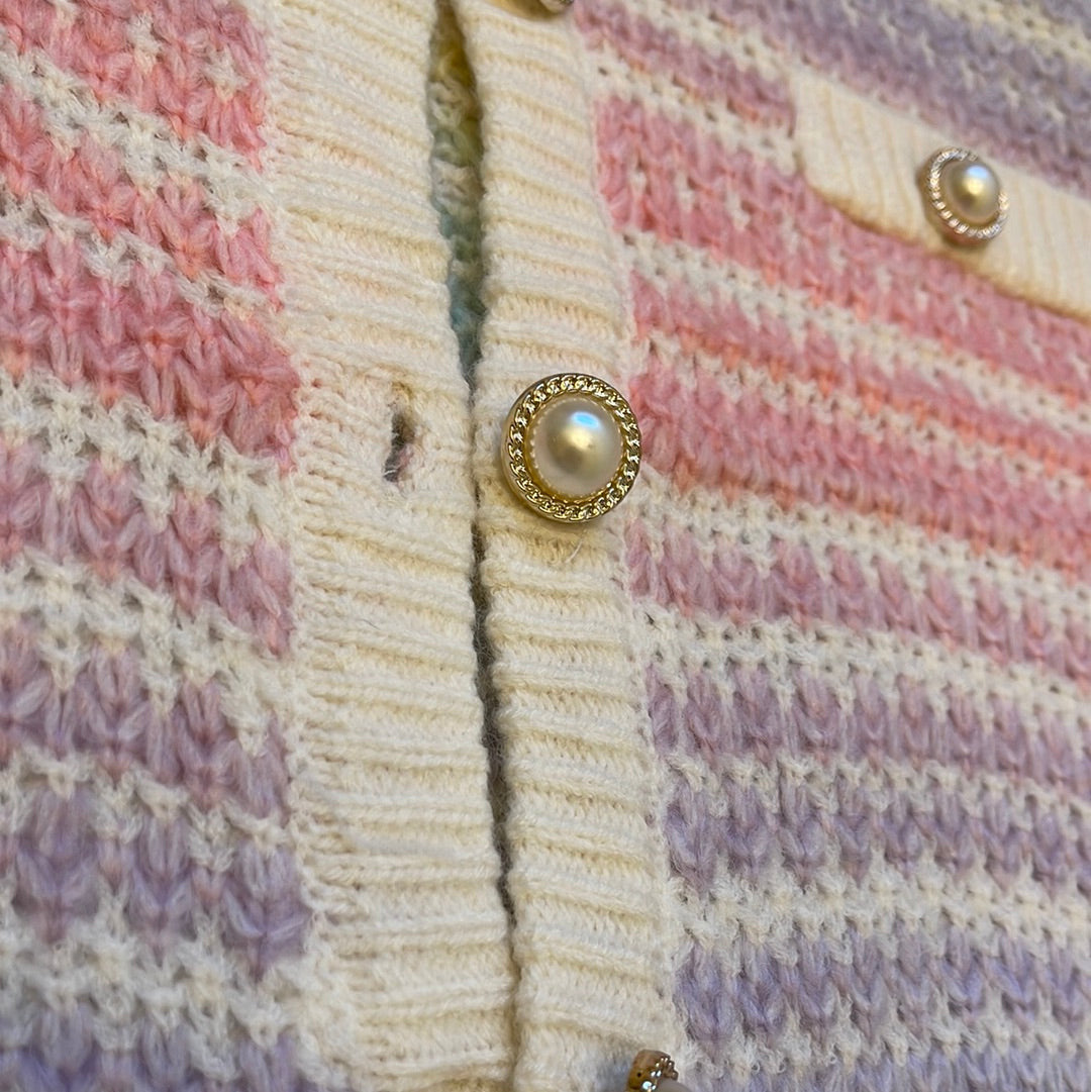 Coco pastel rainbow cardigan