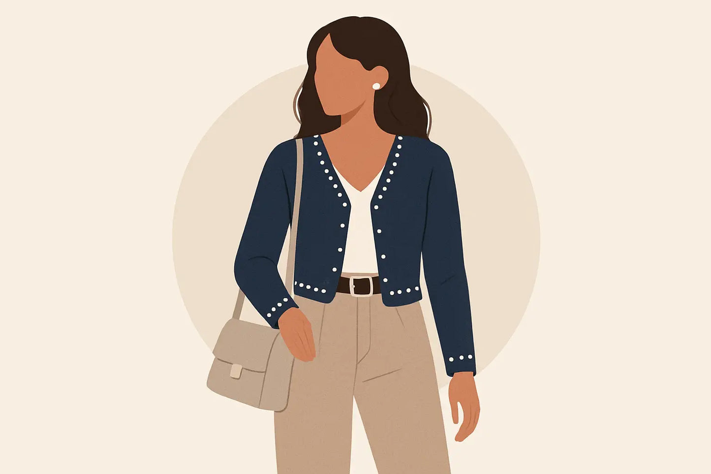 11 Pearl-Trim Cardigan Outfit Ideas