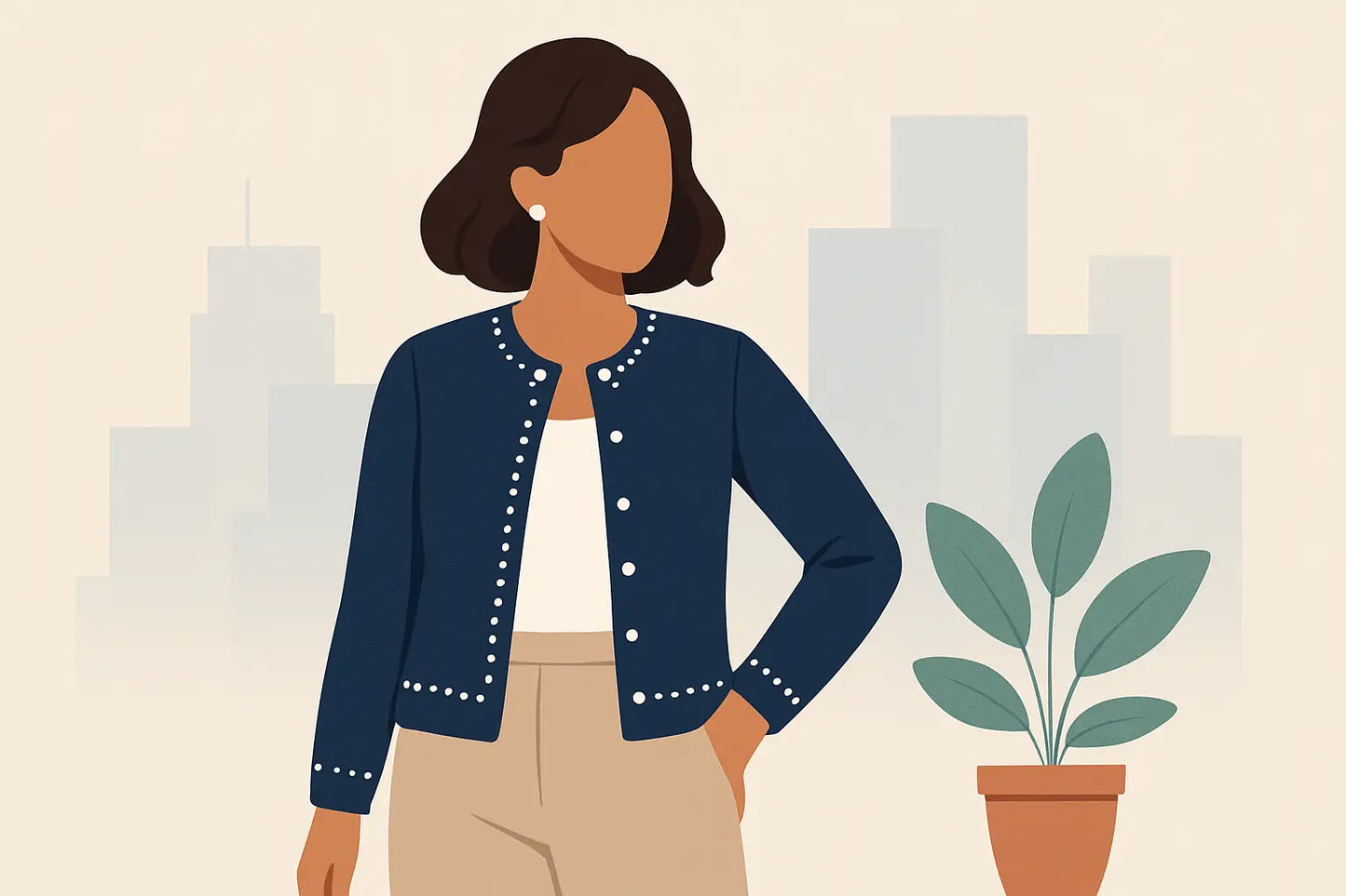 The Charlotte Pearl-Trim Cardigan, Styled Right