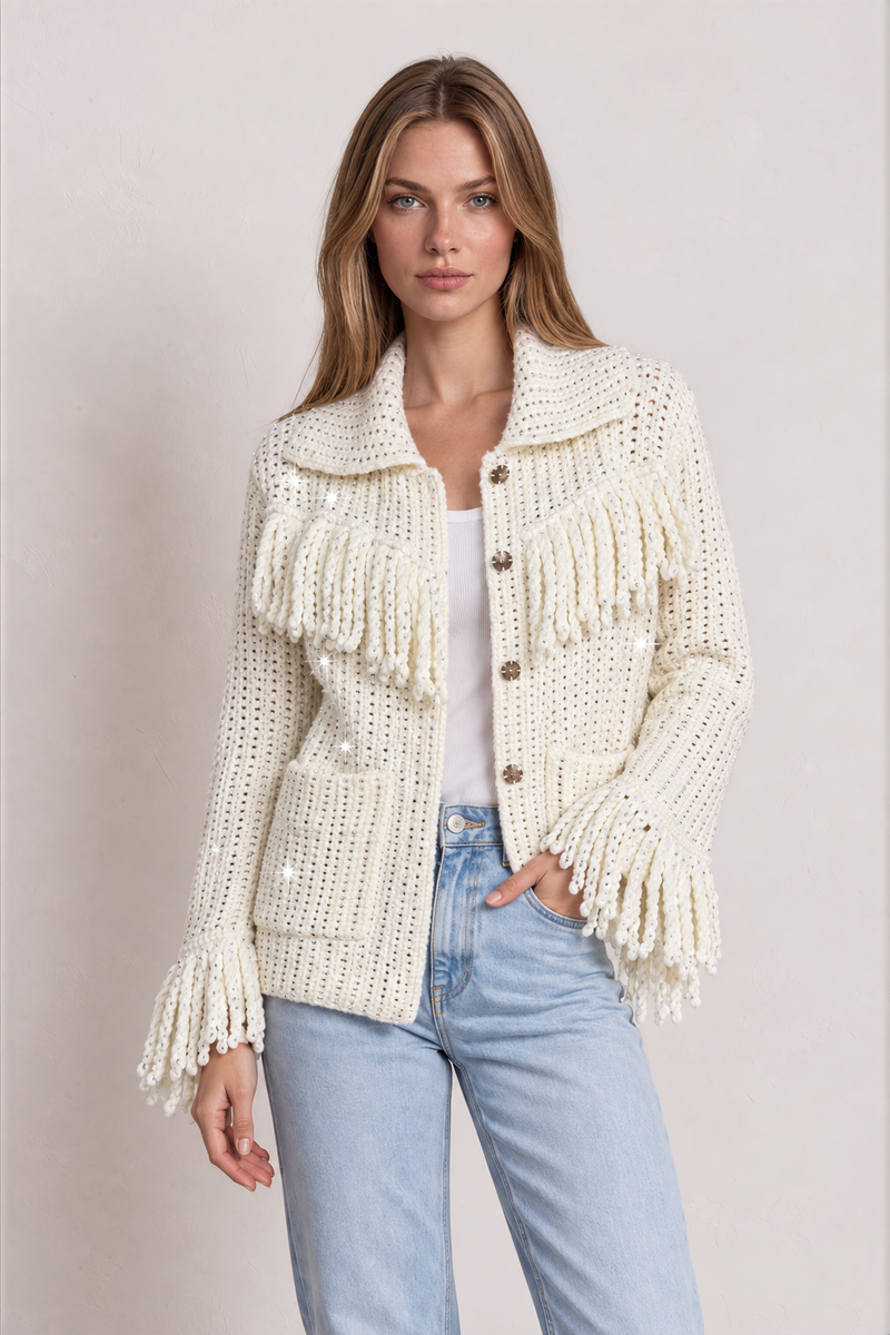 Blake crystal knit cardigan