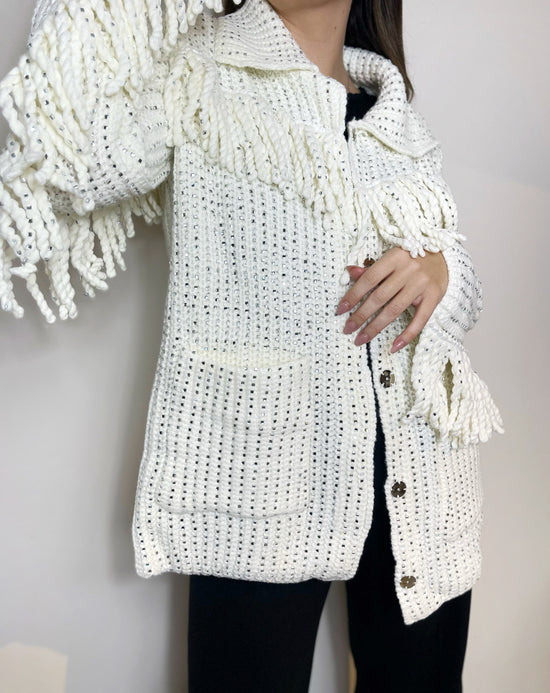 Load image into Gallery viewer, Blake crystal knit cardigan
