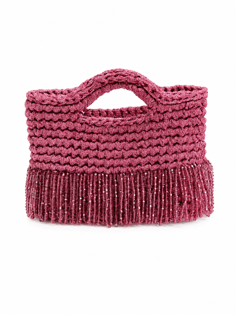 The Etta beaded bag-Pink