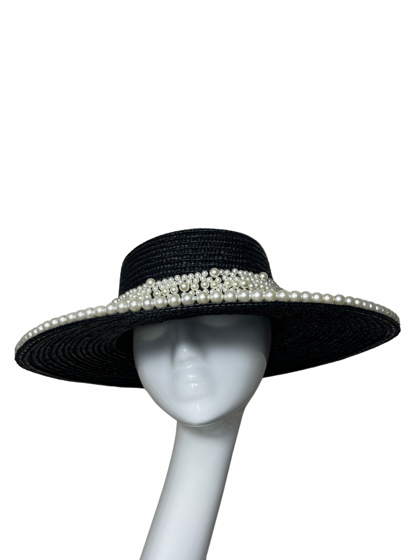 Petra Pearl hat in black