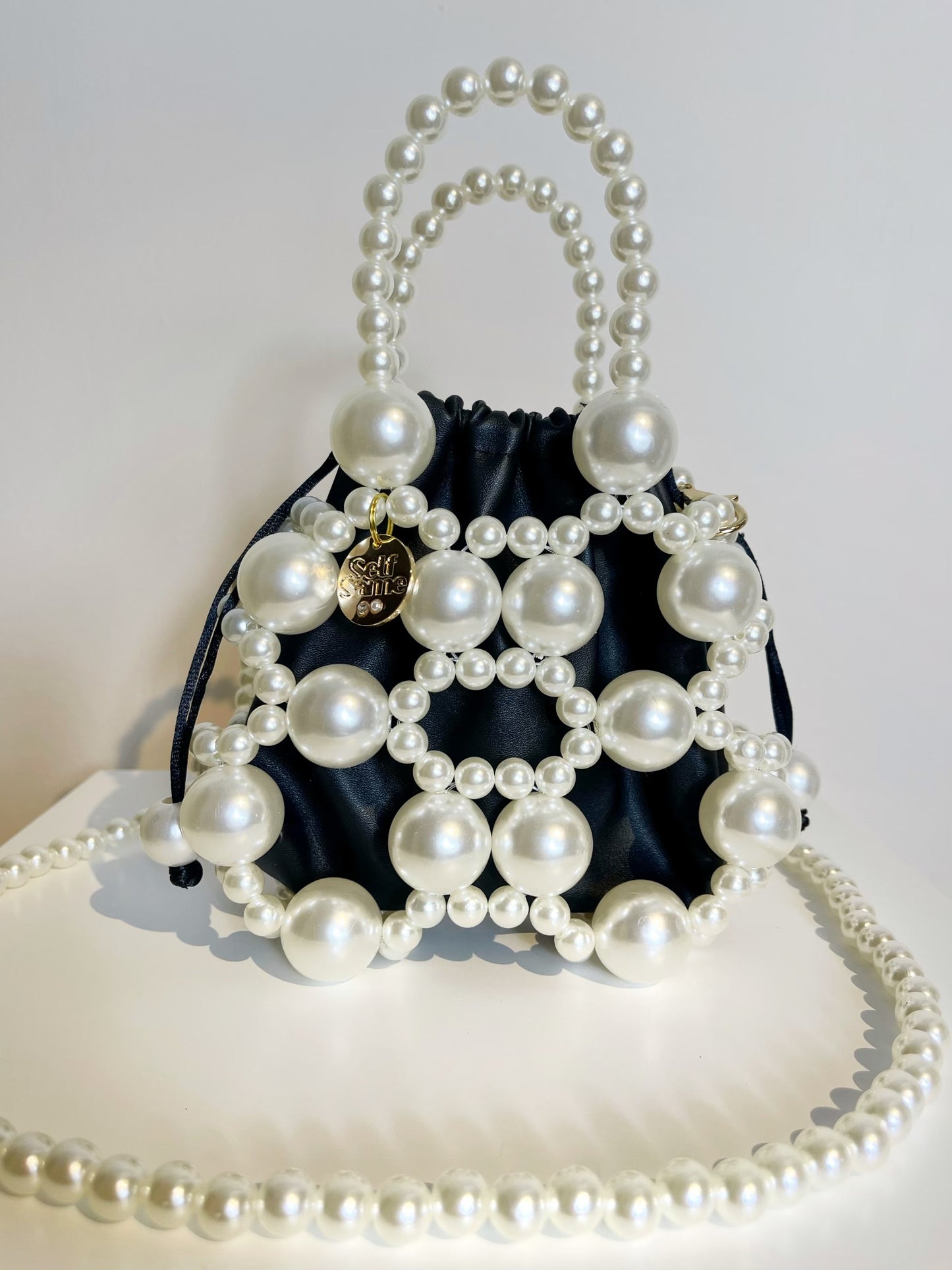 Load image into Gallery viewer, Esti pearl bag-natural
