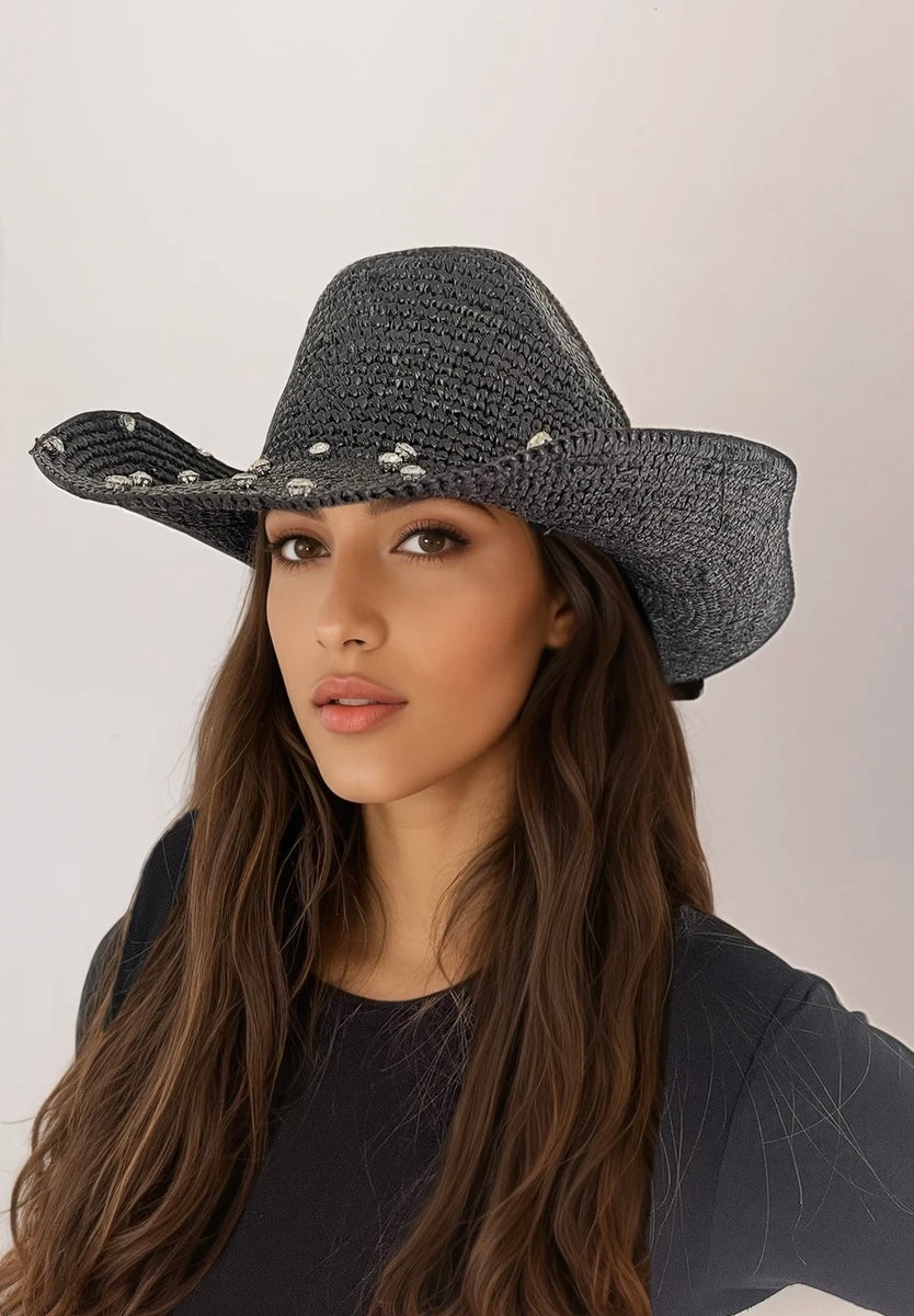 Bea crystal cowboy hat