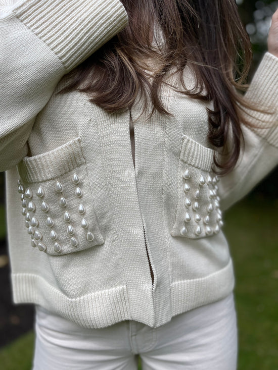 Pearl khaite cardigan cream