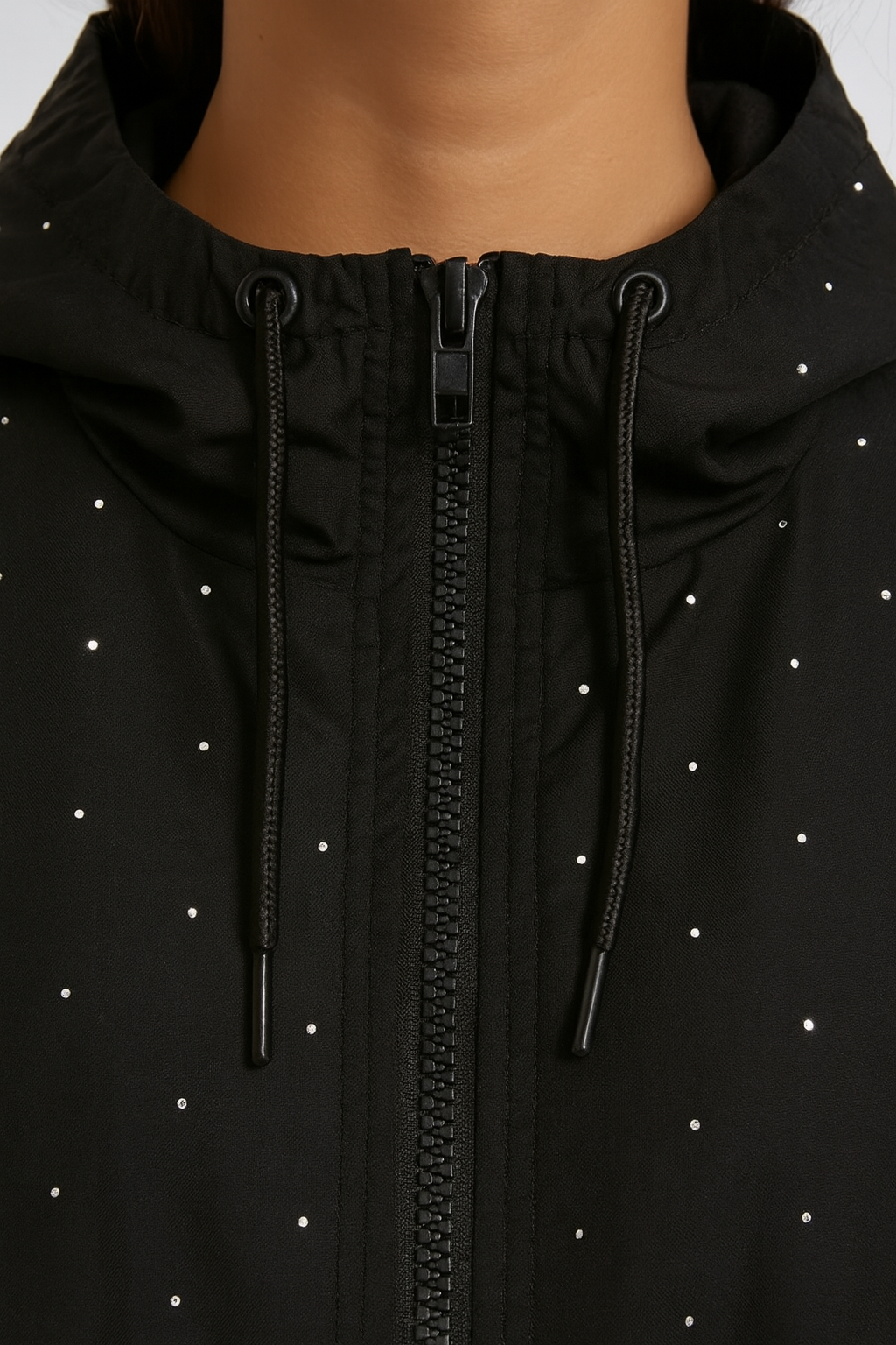 Tali Windbreaker jacket-Black