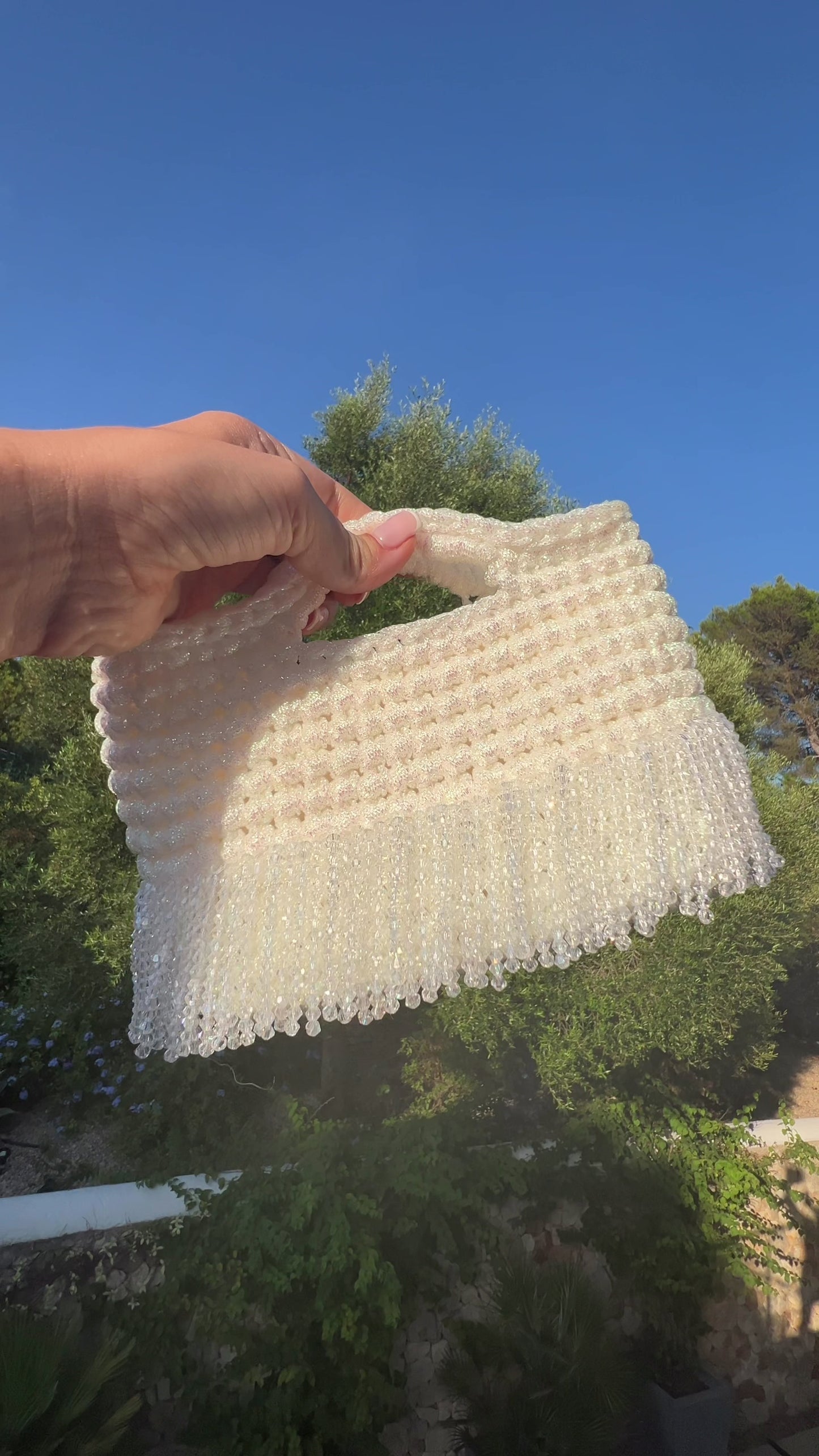 The Etta beaded bag-Ivory White