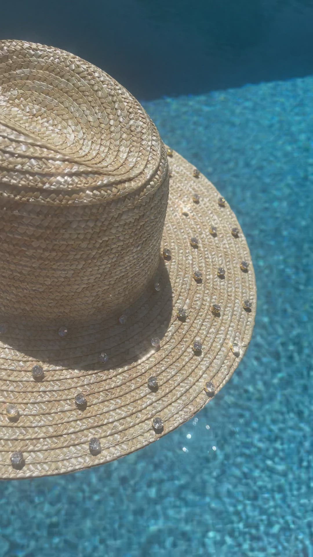 Roma Crystal straw hat