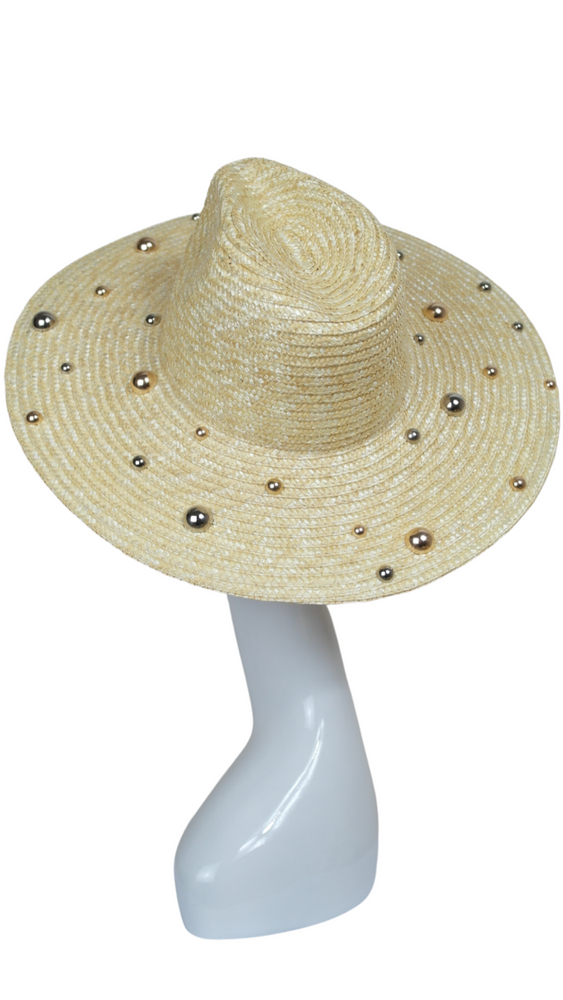 Amara mixed metal sun hat