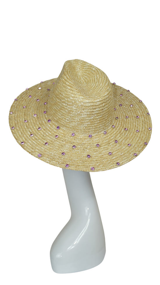 Roma crystal hat-Lilac