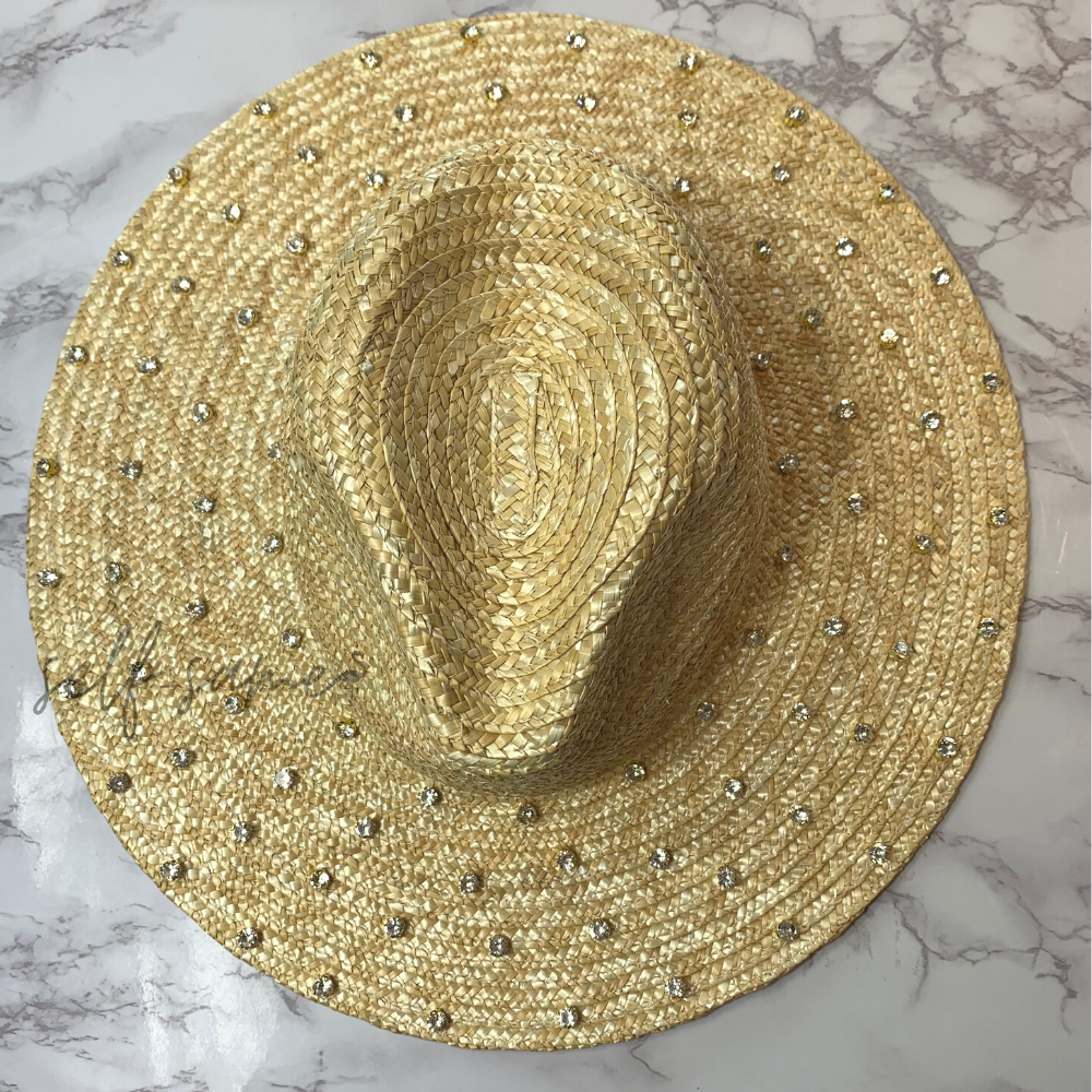 Roma Crystal straw hat
