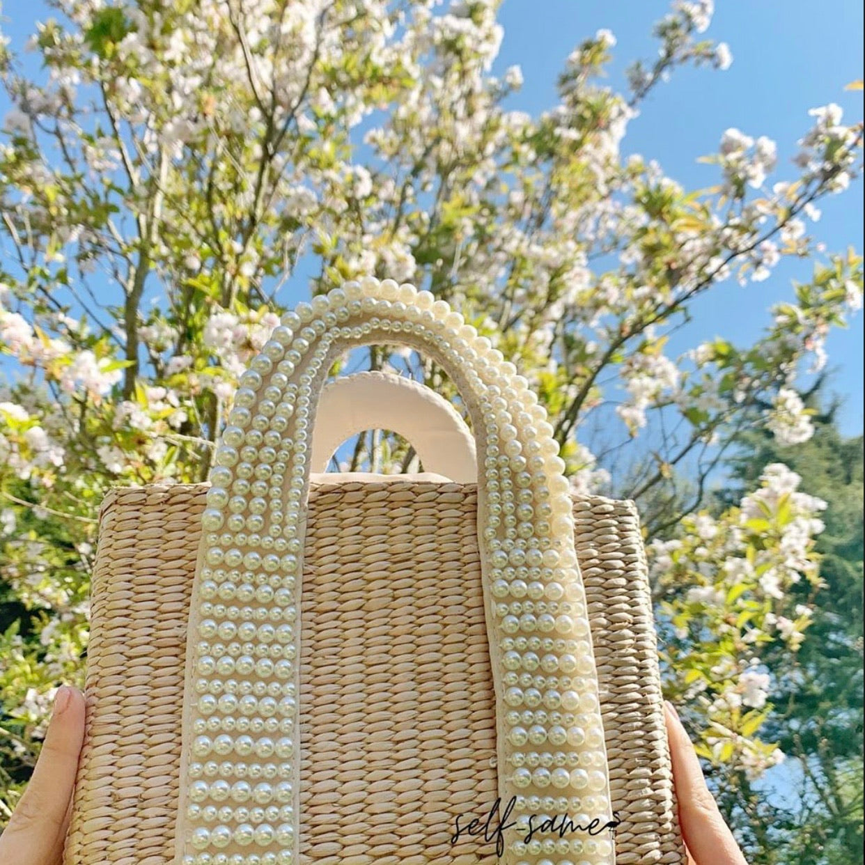 Load image into Gallery viewer, Serafina beaded pearl bag
