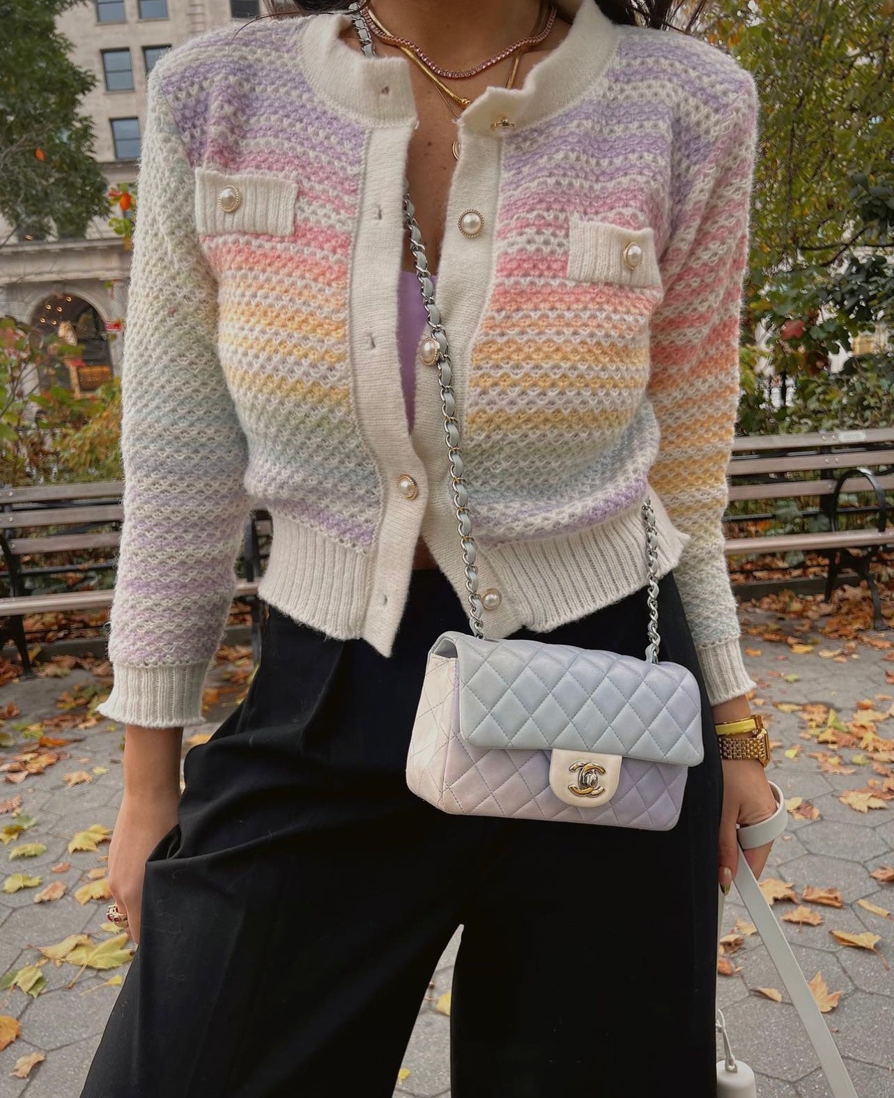 Load image into Gallery viewer, Coco pastel rainbow cardigan
